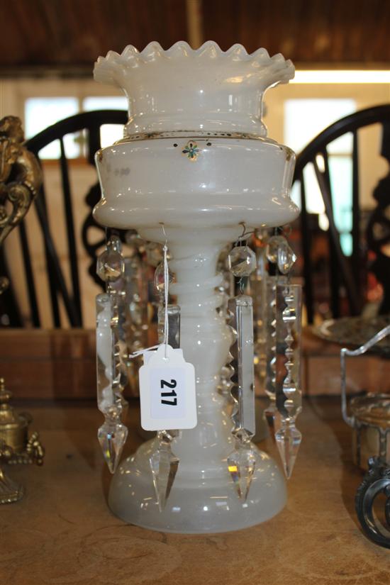 Pair of glass lustres(-)
